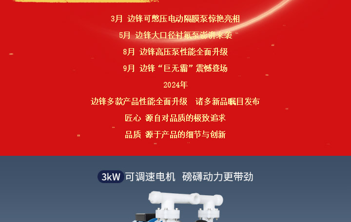 边锋隔膜泵2024年度回顾图四