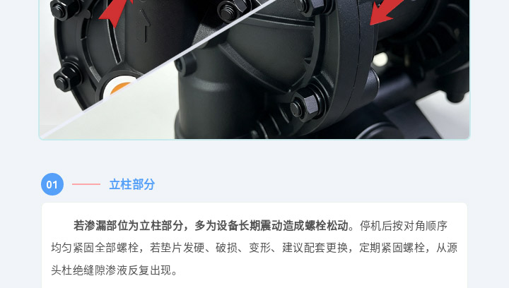 1 (2) 气动隔膜泵漏液故障排查图五