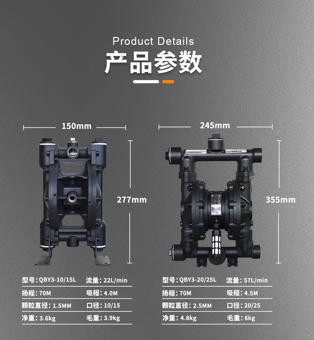隔膜泵参数